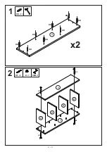 Preview for 2 page of Emmezeta LUNA SHELF Assembling Instruction