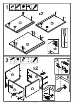 Предварительный просмотр 3 страницы Emmezeta LUNA WARDROBE Assembling Instructions