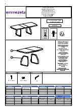 Предварительный просмотр 1 страницы Emmezeta LUTON DINING TABLE HT8093-GN Assembly Instructions Manual