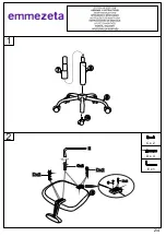 Предварительный просмотр 2 страницы Emmezeta THEO H-8878F-1 Assembly Instructions Manual