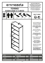 Preview for 1 page of Emmezeta TORINO BOOKCASE 6 CUBES Assembling Instructions