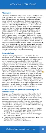 Preview for 19 page of Emmi Ultrasonic emmi-dent Platinum User Manual