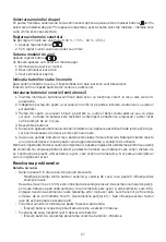 Предварительный просмотр 27 страницы Emos 3402012000 Instructions Manual