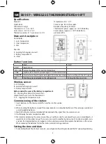 Предварительный просмотр 2 страницы Emos E0107 Manual