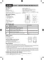 Предварительный просмотр 15 страницы Emos E0107 Manual