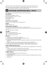 Предварительный просмотр 5 страницы Emos EV019 Manual