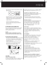 Preview for 41 page of Emos H1016 User Manual