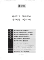 Emos LED FL 10 W PIR PROFI Manual preview