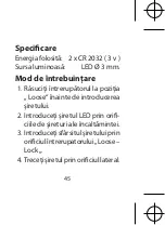 Предварительный просмотр 45 страницы Emos LG-01 Manual