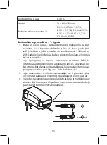 Предварительный просмотр 45 страницы Emos N3111 Instruction Manual