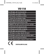 Preview for 1 page of Emos V0118 Manual