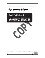 EMOTION Youth Paddleboard Owner'S Manual preview