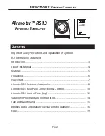 Предварительный просмотр 5 страницы Emotiva Airmotiv RS13 User Manual