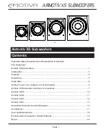 Предварительный просмотр 7 страницы Emotiva Airmotiv XS User Manual