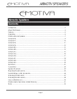 Предварительный просмотр 3 страницы Emotiva airmotiv + User Manual