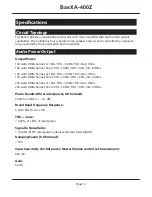 Preview for 17 page of Emotiva BasX A-400Z User Manual