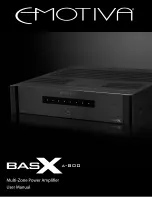 Предварительный просмотр 1 страницы Emotiva BasX A-800 User Manual