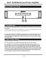 Предварительный просмотр 11 страницы Emotiva BasX A-800 User Manual