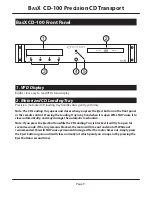 Предварительный просмотр 13 страницы Emotiva BASX CD-100 User Manual