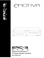 Предварительный просмотр 1 страницы Emotiva ERC-3 GEN 2 User Manual