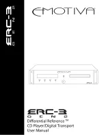 Предварительный просмотр 1 страницы Emotiva ERC-3 User Manual