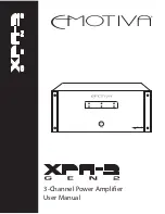 Emotiva Gen 2 XPA-3 User Manual предпросмотр