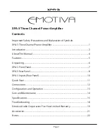 Предварительный просмотр 5 страницы Emotiva Gen 2 XPA-3 User Manual