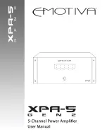 Предварительный просмотр 1 страницы Emotiva Gen 2 XPA-5 User Manual