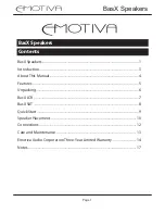 Предварительный просмотр 3 страницы Emotiva LCR SERIES User Manual