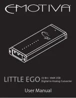 Предварительный просмотр 1 страницы Emotiva Little Ego User Manual