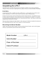 Preview for 8 page of Emotiva LPA-1 User Manual