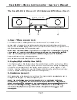 Предварительный просмотр 12 страницы Emotiva Stealth DC-1 User Manual