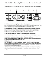 Предварительный просмотр 14 страницы Emotiva Stealth DC-1 User Manual