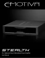 Предварительный просмотр 1 страницы Emotiva Stealth PA-1 User Manual