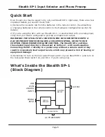 Preview for 9 page of Emotiva Stealth SP-1 User Manual