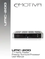 Emotiva UMC-200 User Manual preview
