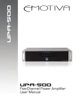 Emotiva UPA-500 User Manual preview