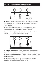 Предварительный просмотр 4 страницы Emotiva VSUB-1 User Manual