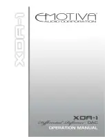 Emotiva XDA-1 Operating Manual предпросмотр