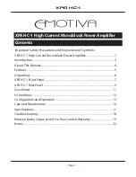 Предварительный просмотр 5 страницы Emotiva XPA HC-1 User Manual