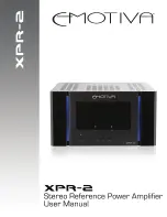 Emotiva XPR-2 User Manual предпросмотр