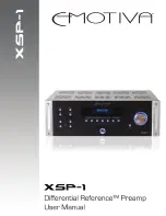 Emotiva XSP-1 User Manual предпросмотр