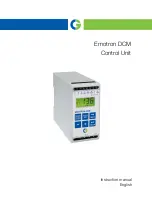 Предварительный просмотр 1 страницы Emotron DCM Instruction Manual