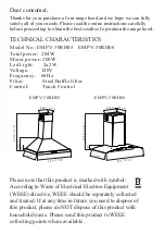 Preview for 2 page of Empava EMPV-30RH05 Installation And Operation Manual