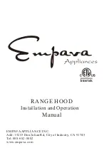 Preview for 1 page of Empava EMPV-36RH09 Installation And Operation Manual