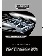 EMPHASER EA13000SPL Installation & Operating Manual предпросмотр