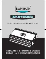 EMPHASER EA24000D Installation & Operating Manual предпросмотр