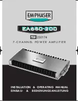 Предварительный просмотр 1 страницы EMPHASER EA650-200 Installation & Operating Manual