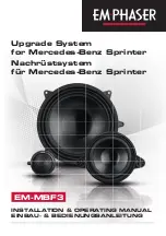 EMPHASER EM-MBF3 Installation & Operating Manual preview