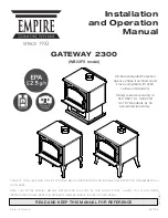 Preview for 1 page of Empire Comfort Systems ARCHWAY 2300 INSERT Installation And Operation Manual